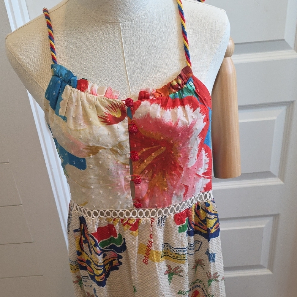FARM Rio Colorful Patchwork Maxi Dress - Picture 2 of 8